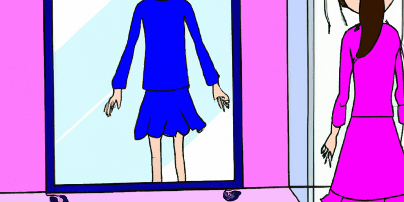 An image prompt for this story could be a picture of a young girl with a peaceful expression on her face, standing in front of a mirror and looking at her reflection. In the reflection, her name is written in bold letters, but it is crossed out and replaced with a new name that doesn't seem to fit her personality. The girl looks confused and unsure, but there is a glimmer of determination in her eyes.