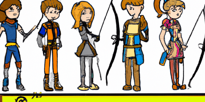 An image prompt for this story could be a picture of the four friends standing together, each one representing their unique character traits. Aiden could be in his shining armor, holding his sword, while Emma could be holding her wand and casting a spell. Oliver could be looking at a map or a puzzle, and Sophia could be tending to a wounded creature or person. The background could be a magical forest or a castle, representing the fantasy world of Fabletopia.