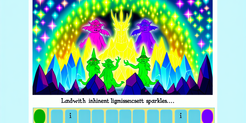 A group of four colorful animals standing in front of the entrance to a sparkling Crystal Cave, with a majestic dragon guarding the entrance.